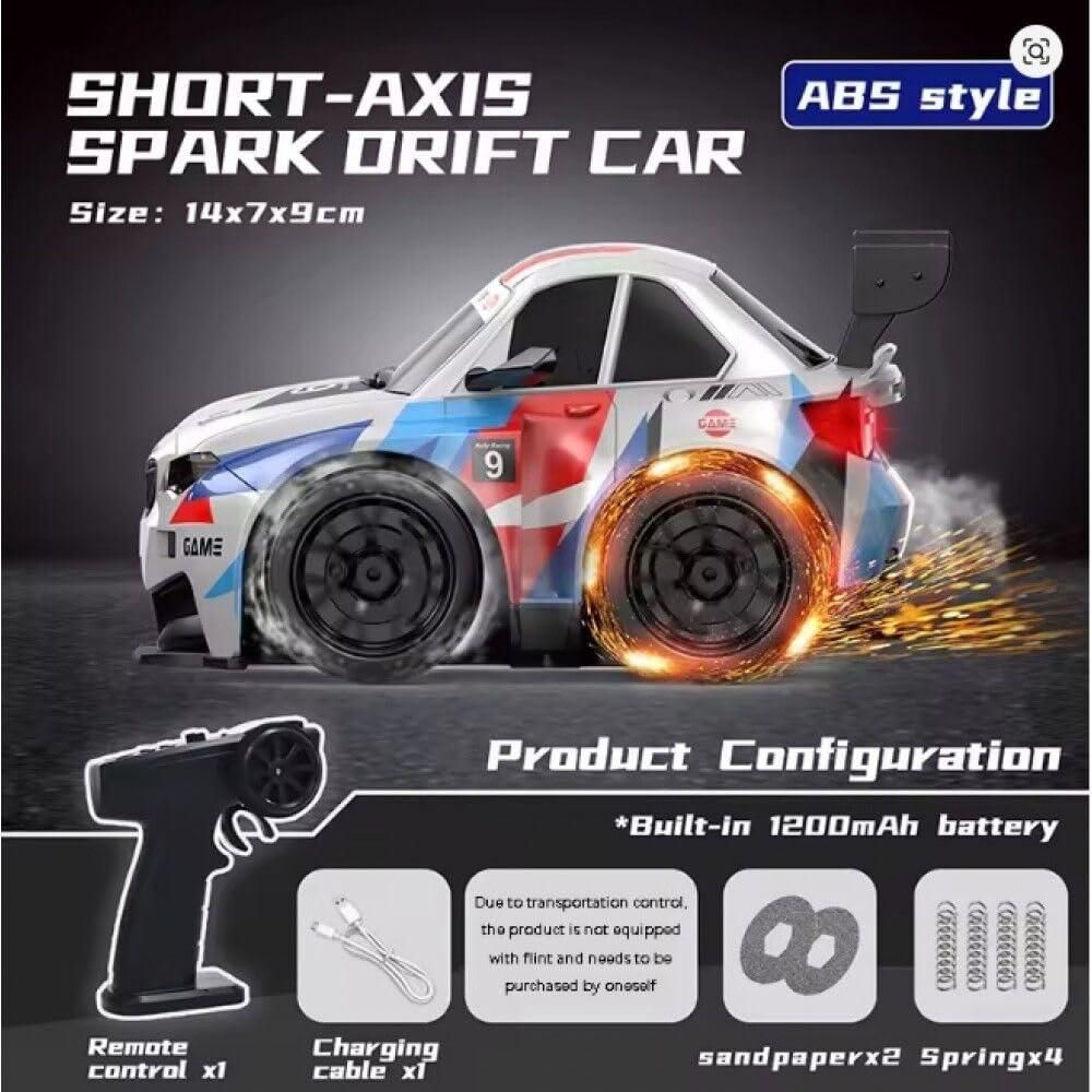 High-Speed RC Drift Car with Spark Effect